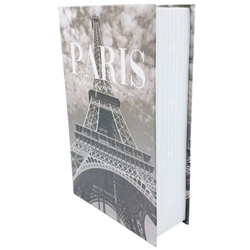 Cofre Livro Paris 24x16cm em Metal UniHome