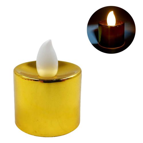 Jogo de Velas LED 4cm 12 Peças em Plástico Freecom