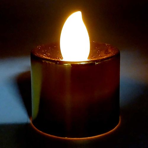 Jogo de Velas LED 4cm 12 Peças em Plástico Freecom