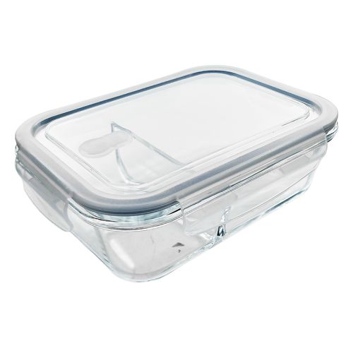 Pote Hermético Retangular 1040ml em Vidro Megagift