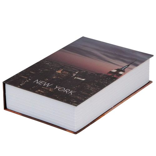 Cofre Livro New York 18x11,5x5,5cm em Metal UniHome