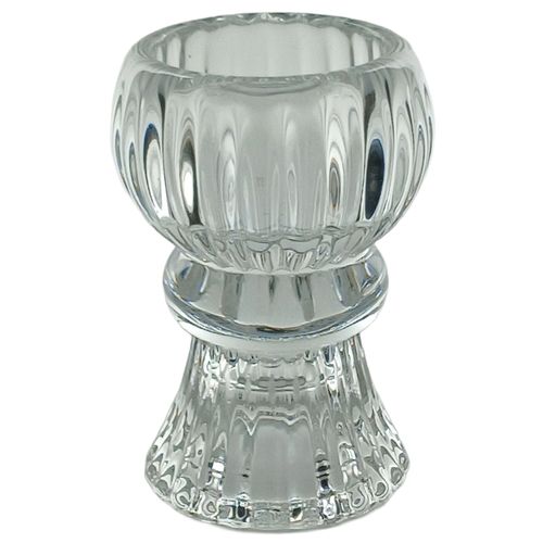 Castiçal Decorativo 5x8cm em Vidro Imporiente