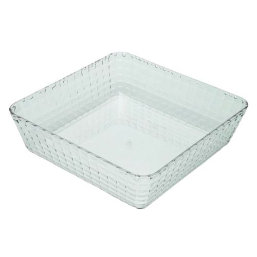 Bandeja Quadrada Decorativa 22cm em Plástico Clink