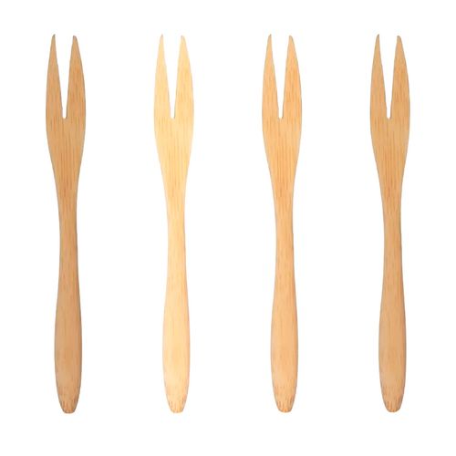 Jogo de Garfo 4 Peças 14cm em Bambu Top Útil