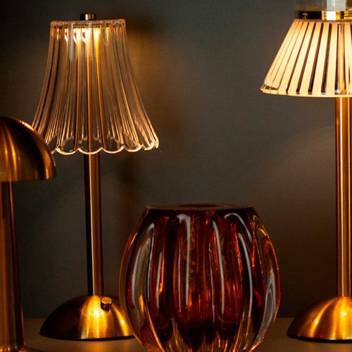 Luminária de Mesa Decorativa 12x29cm em Plástico Paramount