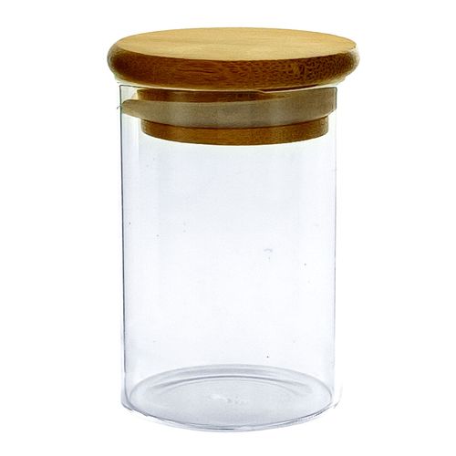 Jogo De Pote Hermético C/ Tampa Bambu 12 Peças 95ml em Vidro Imporiente