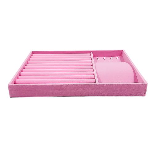 Porta Joias C/ Divisórias 24x18x2,5cm em Flanela Imporiente