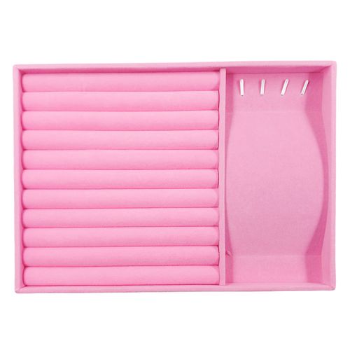 Porta Joias C/ Divisórias 24x18x2,5cm em Flanela Imporiente