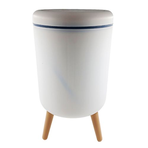 Lixeira Redonda C/ Pé 22x22x39cm em Plástico FWB