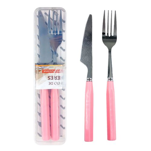 Jogo de Talheres C/ Estojo 2 Peças em Aço Inox Imporiente