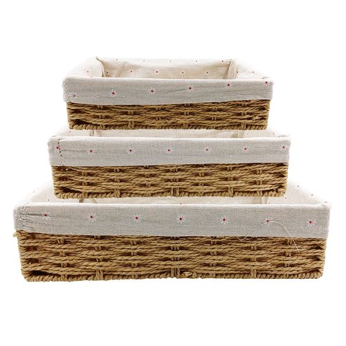 Kit Cesto Multiuso 3 Peças em Papel Y888