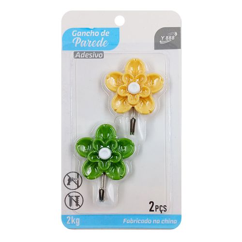 Kit Gancho Multiuso 2 Peças em Plástico Y888