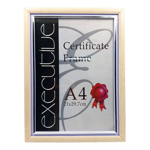 Quadro Certificado A4 21x29,7cm em Plástico Sanxia