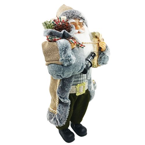 Papai Noel C/ Presentes 45cm em Poliéster Bela Flor