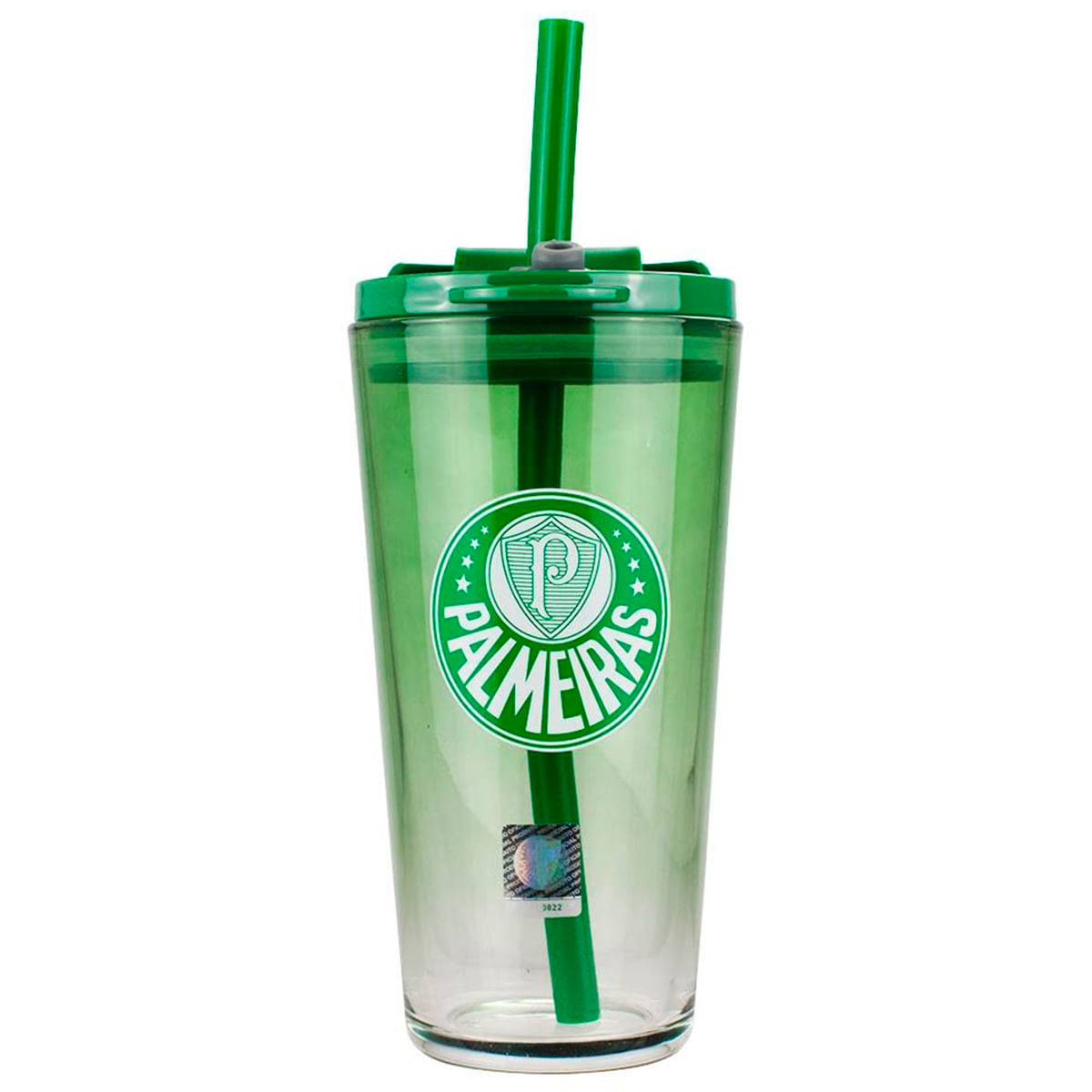 Copo C/ Canudo Palmeiras 750ml em Vidro Mileno