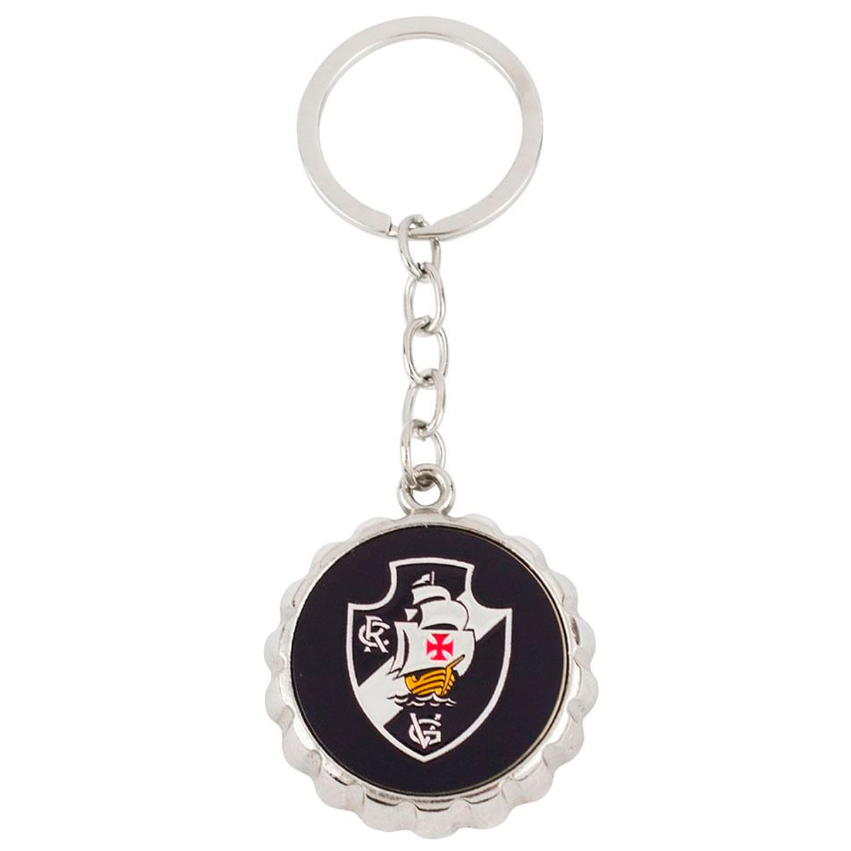 Chaveiro Abridor Vasco 9cm em Metal Mileno