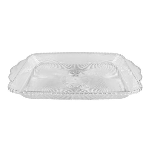 Bandeja Retangular Decorativa 41x27,5cm em Plástico Clink