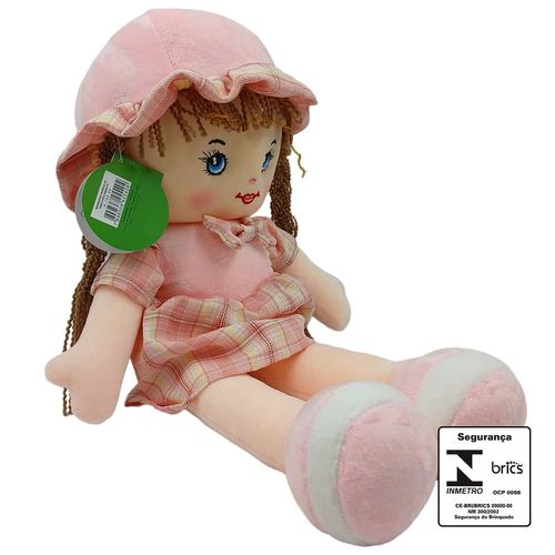 Boneca de Pelúcia 40cm em Poliéster Tuka Toys