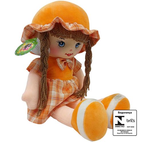 Boneca de Pelúcia 40cm em Poliéster Tuka Toys