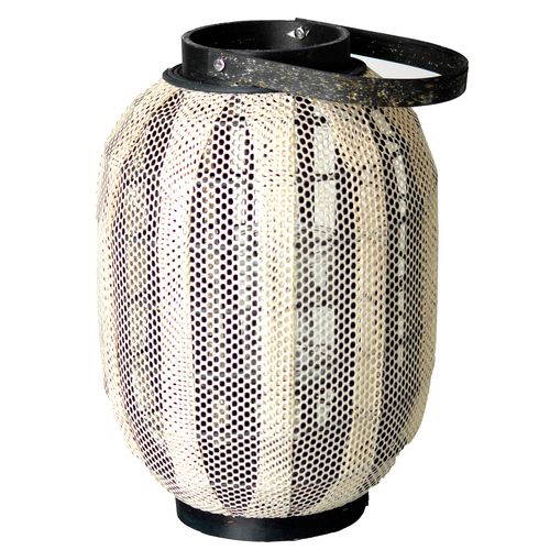 Lanterna C/ Alça Decorativa 26x37cm em Madeira Paramount