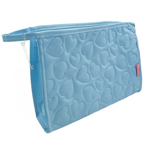 Nécessaire Coração 23x15cm em Poliéster Qualis