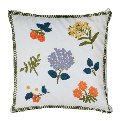 Capa P/ Almofada Bordada 45x45cm em Poliéster Y888