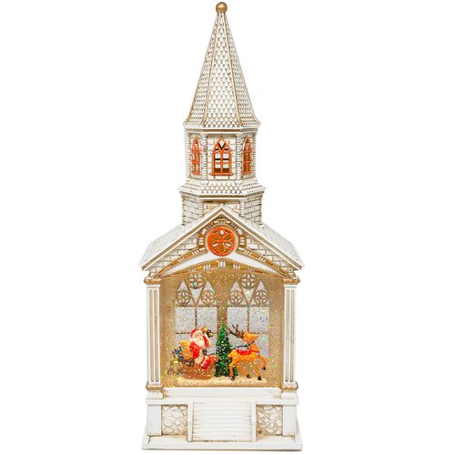 Catedral Natalina LED 14,5x38cm em Plástico Rio Master