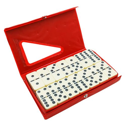 Jogo de Domino 28 Peças 12mm em Melamina Giftutil