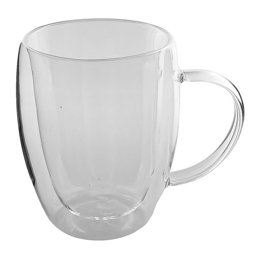 Caneca Parede Dupla 350ml em Vidro Wellmix