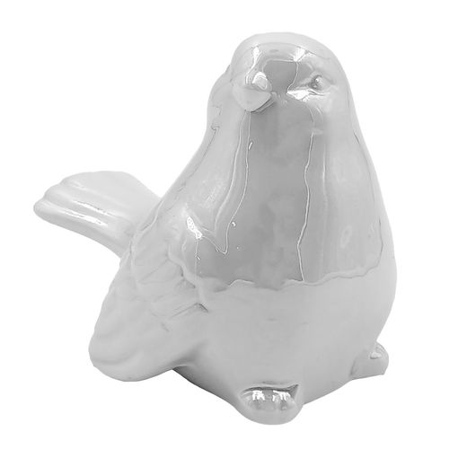 Pássaro Decorativo 7x8,8cm em Porcelana Fu Xing