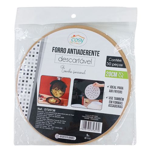 Forro Descartável P/ Air Fryer 20cm em Papel Fu Xing
