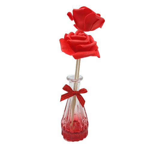 Frasco P/ Difusor Flor 21x5cm em Vidro Fu Xing