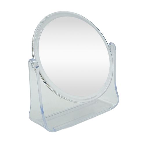 Espelho de Mesa Oval 10,5x11cm em Plástico Fu Xing