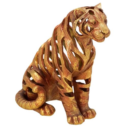 Leopardo Decorativo 28x16x15cm em Resina Mabruk