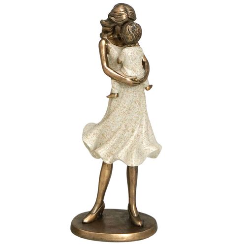 Mãe C/ Filho Decorativo 22x9cm em Resina Mabruk