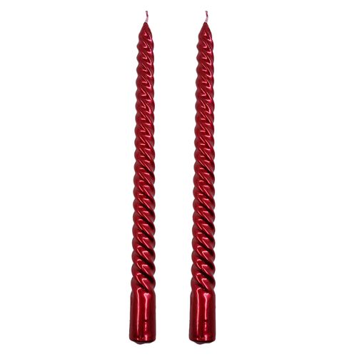 Vela Decorativa Natalina 25cm 2 Peças em Parafina Rio Master