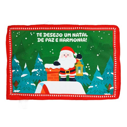 Jogo Americano Natalino 30x45cm em Poliéster Multiart