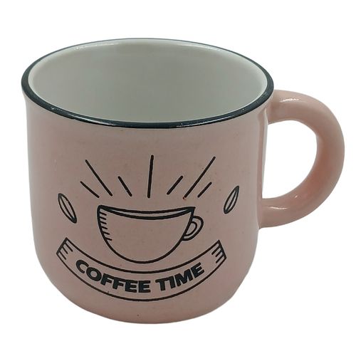 Caneca Coffee 90ml em Cerâmica Euroquadros