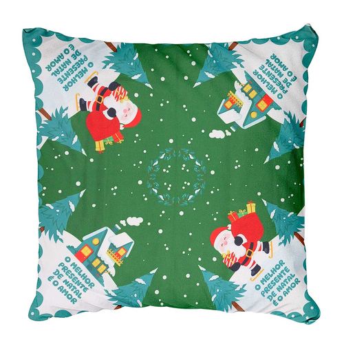 Jogo Americano Natalino 40x40cm em Poliéster Multiart