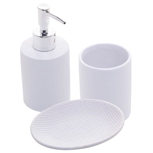 Kit banheiro 3 Peças em Cerâmica Lyor