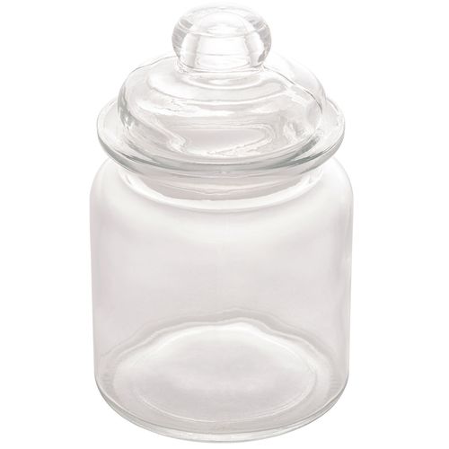 Porta Mantimentos de Vidro 260ml  C/ Tampa de Vidro Arena  Lyor