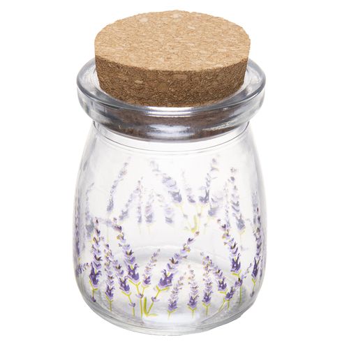 Pote C/ Tampa Cortiça em Vidro Lyor