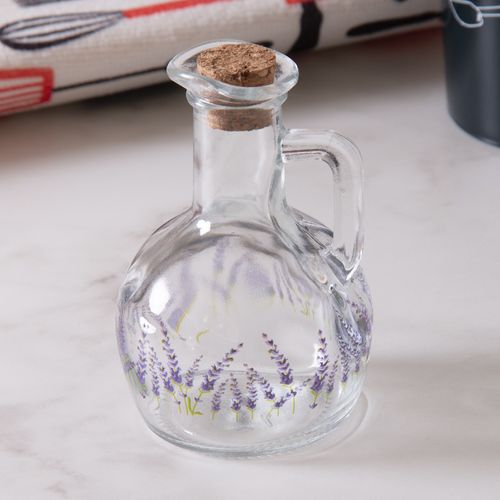 Galheteiro Lavanda C/ Tampa Cortiça em Vidro Lyor