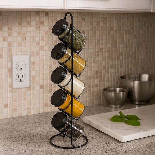 Jogo De Porta Condimentos 6 Peças em Vidro Wellmix