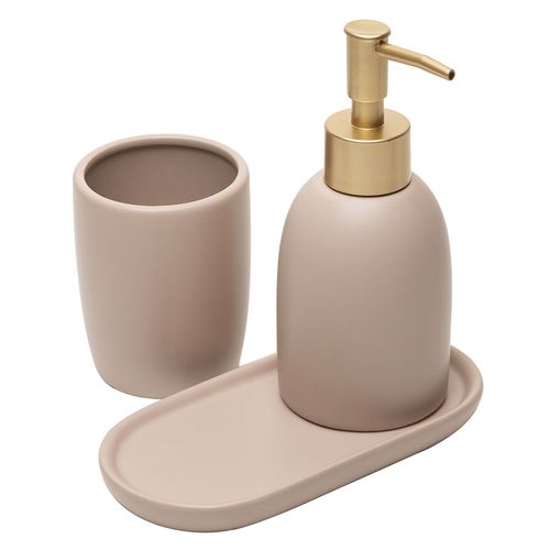 Kit Banheiro Londres 3 Peças em Cerâmica Lyor