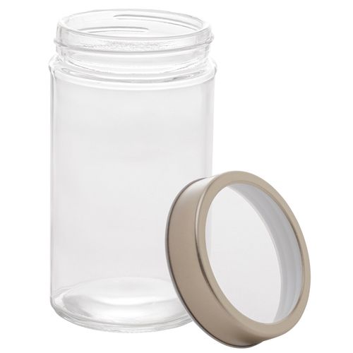 Porta Mantimentos 500ml em Vidro C/ Tampa em Acrílico Lyor