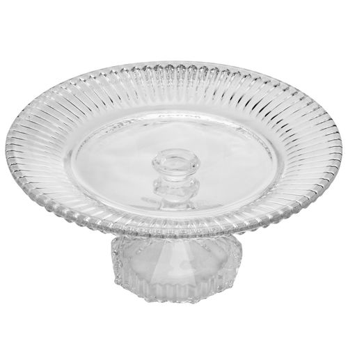Prato para bolo de cristal Renaissance 22x11cm Lyor