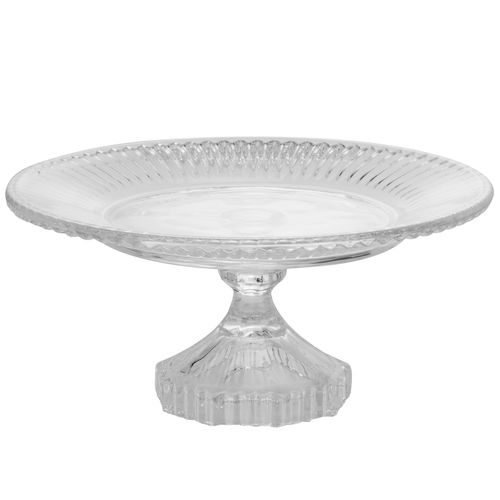 Prato para bolo de cristal Renaissance 22x11cm Lyor