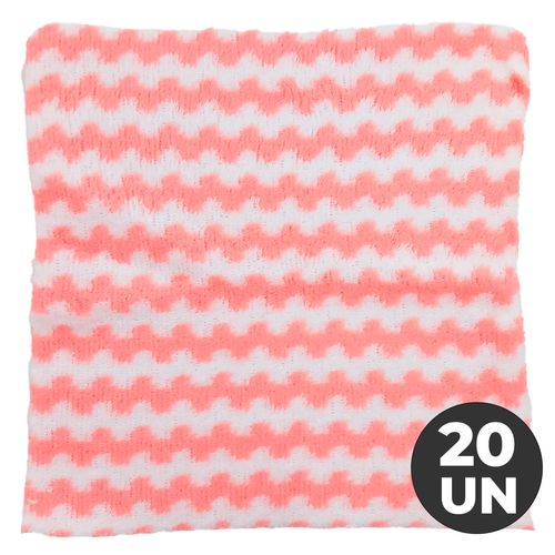 Kit Toalhas P/ Limpeza 20 Peças 20x20cm em Poliéster Kehome