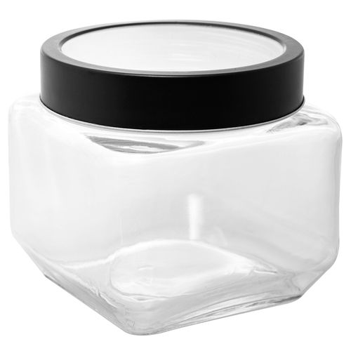 Pote C/ Tampa 800ml em Vidro Lyor